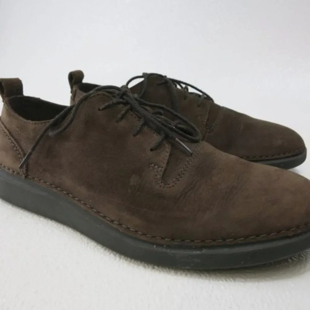Clarks Active Air Dirty Nubuck Leather Oxfords Shoes Casual Footwear Mens Sz 8